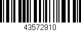 Código de barras (EAN, GTIN, SKU, ISBN): '43572910'