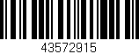 Código de barras (EAN, GTIN, SKU, ISBN): '43572915'