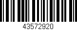 Código de barras (EAN, GTIN, SKU, ISBN): '43572920'