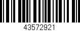 Código de barras (EAN, GTIN, SKU, ISBN): '43572921'