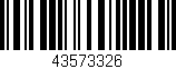 Código de barras (EAN, GTIN, SKU, ISBN): '43573326'
