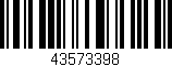 Código de barras (EAN, GTIN, SKU, ISBN): '43573398'