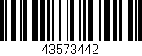 Código de barras (EAN, GTIN, SKU, ISBN): '43573442'
