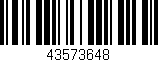 Código de barras (EAN, GTIN, SKU, ISBN): '43573648'