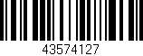 Código de barras (EAN, GTIN, SKU, ISBN): '43574127'