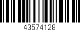 Código de barras (EAN, GTIN, SKU, ISBN): '43574128'