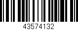 Código de barras (EAN, GTIN, SKU, ISBN): '43574132'
