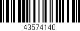 Código de barras (EAN, GTIN, SKU, ISBN): '43574140'