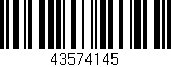 Código de barras (EAN, GTIN, SKU, ISBN): '43574145'