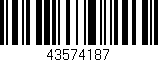Código de barras (EAN, GTIN, SKU, ISBN): '43574187'
