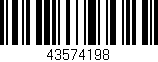 Código de barras (EAN, GTIN, SKU, ISBN): '43574198'