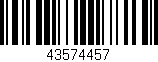 Código de barras (EAN, GTIN, SKU, ISBN): '43574457'
