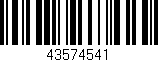Código de barras (EAN, GTIN, SKU, ISBN): '43574541'