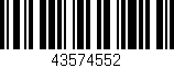 Código de barras (EAN, GTIN, SKU, ISBN): '43574552'