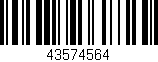 Código de barras (EAN, GTIN, SKU, ISBN): '43574564'