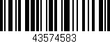 Código de barras (EAN, GTIN, SKU, ISBN): '43574583'