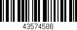Código de barras (EAN, GTIN, SKU, ISBN): '43574586'