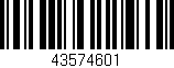 Código de barras (EAN, GTIN, SKU, ISBN): '43574601'