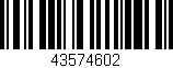Código de barras (EAN, GTIN, SKU, ISBN): '43574602'