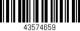 Código de barras (EAN, GTIN, SKU, ISBN): '43574659'