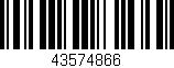 Código de barras (EAN, GTIN, SKU, ISBN): '43574866'
