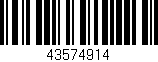 Código de barras (EAN, GTIN, SKU, ISBN): '43574914'