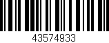 Código de barras (EAN, GTIN, SKU, ISBN): '43574933'