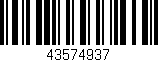 Código de barras (EAN, GTIN, SKU, ISBN): '43574937'