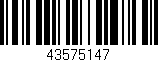 Código de barras (EAN, GTIN, SKU, ISBN): '43575147'