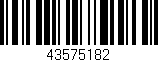 Código de barras (EAN, GTIN, SKU, ISBN): '43575182'
