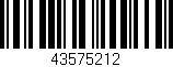 Código de barras (EAN, GTIN, SKU, ISBN): '43575212'