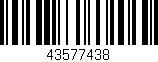 Código de barras (EAN, GTIN, SKU, ISBN): '43577438'
