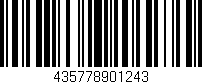 Código de barras (EAN, GTIN, SKU, ISBN): '435778901243'
