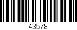 Código de barras (EAN, GTIN, SKU, ISBN): '43578'