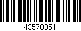 Código de barras (EAN, GTIN, SKU, ISBN): '43578051'