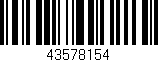 Código de barras (EAN, GTIN, SKU, ISBN): '43578154'