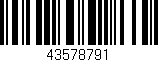 Código de barras (EAN, GTIN, SKU, ISBN): '43578791'