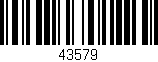 Código de barras (EAN, GTIN, SKU, ISBN): '43579'