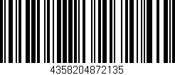 Código de barras (EAN, GTIN, SKU, ISBN): '4358204872135'
