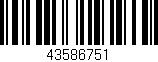 Código de barras (EAN, GTIN, SKU, ISBN): '43586751'