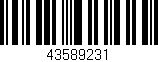 Código de barras (EAN, GTIN, SKU, ISBN): '43589231'