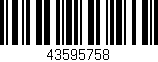 Código de barras (EAN, GTIN, SKU, ISBN): '43595758'