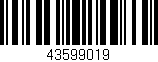 Código de barras (EAN, GTIN, SKU, ISBN): '43599019'