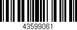 Código de barras (EAN, GTIN, SKU, ISBN): '43599061'