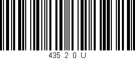 Código de barras (EAN, GTIN, SKU, ISBN): '435_2_0_U'