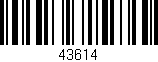Código de barras (EAN, GTIN, SKU, ISBN): '43614'