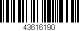 Código de barras (EAN, GTIN, SKU, ISBN): '43616190'