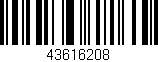 Código de barras (EAN, GTIN, SKU, ISBN): '43616208'
