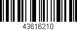 Código de barras (EAN, GTIN, SKU, ISBN): '43616210'