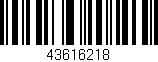 Código de barras (EAN, GTIN, SKU, ISBN): '43616218'